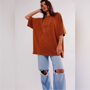 We The Free Free People Fall Rust Devon Tee